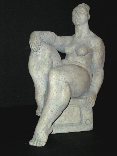 Natalia Shapira  'TV13,5X11X6,5', created in 2002, Original Sculpture Ceramic.