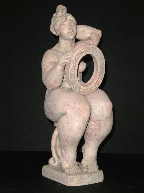 Artist Natalia Shapira. 'The Mirror17X6X7' Artwork Image, Created in 2004, Original Sculpture Ceramic. #art #artist