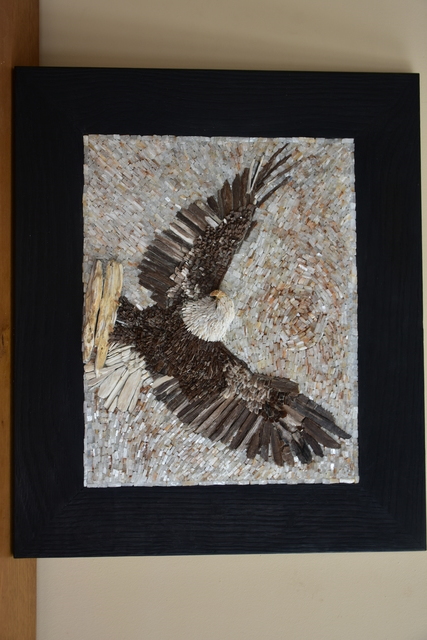Natasa Ribac  'Mosaic Eagle', created in 2018, Original Mosaic.