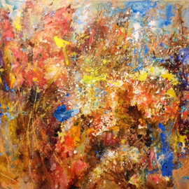 Nata Watts Artwork Summer time, 2015 Acrylic Painting, Expressionism