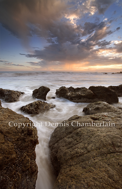 Dennis Chamberlain  'El Matador Beach Sunset II', created in 2013, Original Photography Color.