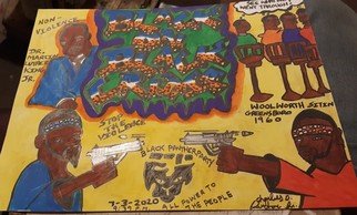 Charles Fordham: 'black art', 2020 Pencil Drawing, Activism. Black on black crime ...