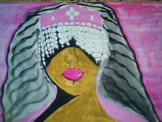 Mercedes Morgana Reyes: 'Yewa', 2011 Acrylic Painting, Ethereal.  This painting depicts the Yoruba goddess of death  ...