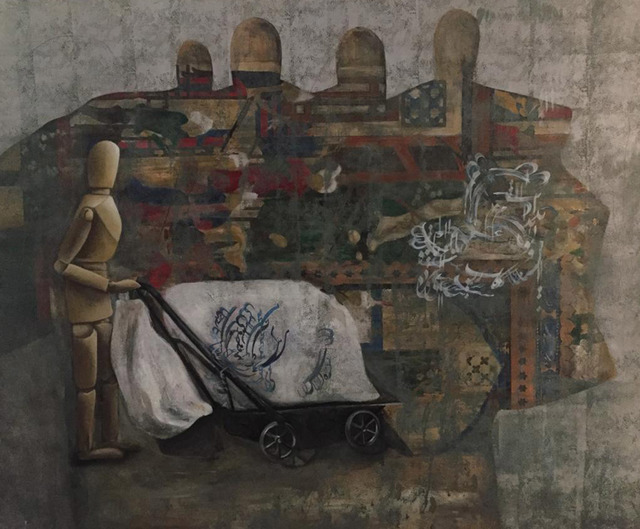 Neda Ghaffari  'Untitled 001', created in 2018, Original Painting Acrylic.