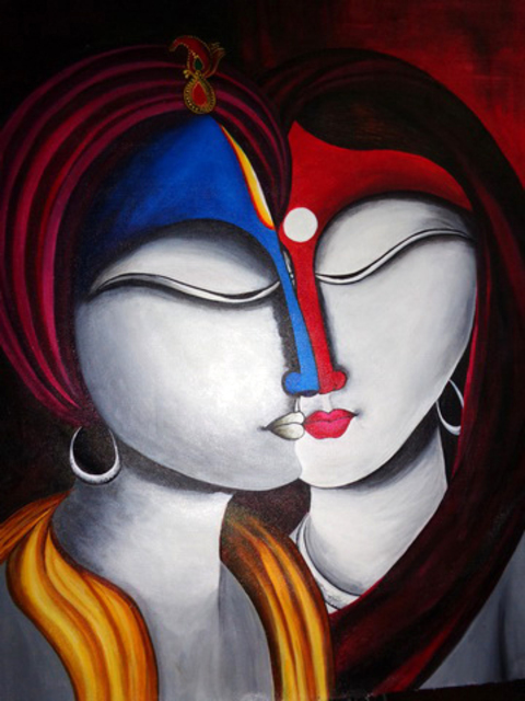 Artist Neeraj Parswal. 'Spiritual Fusion  Artwork Sold' Artwork Image, Created in 2014, Original Painting Oil. #art #artist