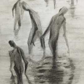 Neetasha Joshi: 'Lost Souls', 2016 Charcoal Drawing, Philosophy. Artist Description:  The darkest places in hell are reserved for those who maintain their neutrality in times of moral crisis.- Dante Alighieri ...