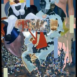 Neils Neilson: 'Balloon Breast Rosenquist', 2004 Oil Painting, Representational. 