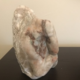 Patricia Nelson: 'excape', 2017 Stone Sculpture, Figurative. Artist Description: Patricia Nelson fine art contemporary figurative sculpture male nude. ...