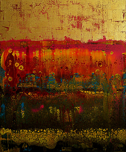 Nelu Gradeanu  'Abstract Landscape', created in 2019, Original Pastel Oil.