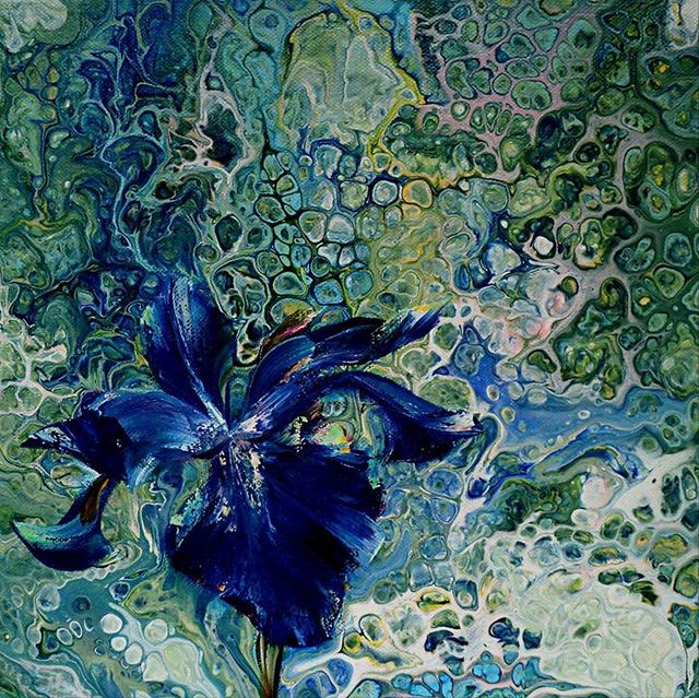 Artist Nelu Gradeanu. 'Flower Miracle 2' Artwork Image, Created in 2017, Original Pastel Oil. #art #artist