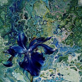 Nelu Gradeanu: 'flower miracle 2', 2017 Oil Painting, Floral. Artist Description: Original painting, unique, signed, dated, ...