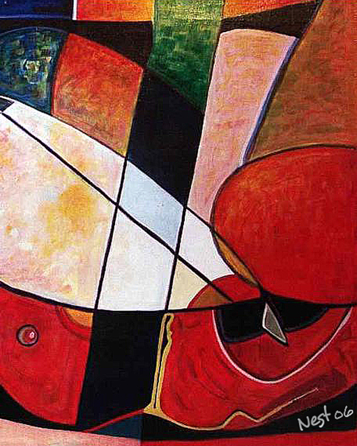 Nest Lopes  'Abstraction I', created in 2006, Original Painting Acrylic.