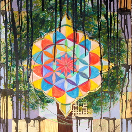 Niaz Hekmat Artwork Tree of Life , 2015 Mixed Media, Visionary