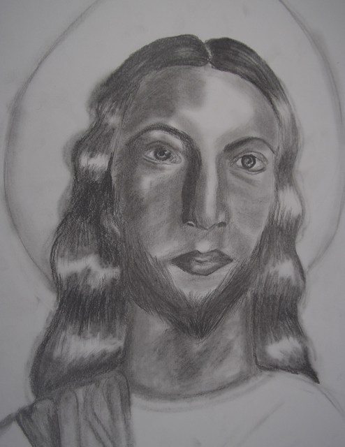 Artist Nicole Pereira. 'Jesus Christ' Artwork Image, Created in 2012, Original Drawing Other. #art #artist
