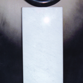 Leslie Dycke: 'satori', 2012 Marble Sculpture, Abstract. Artist Description: The wordSatorirefers to a deep level of Enlightenment, in Japanese. Inspired by the eighth image in theOx- Herdingpictures of Zen teachings. The sculpture represents the duality of self and reality that has been overcome. The circle symbolizes the all- encompassing emptiness that constitutes the potential of all things ...