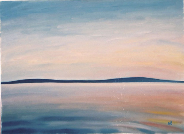 Nikica Cvrljak  'Landscape 17', created in 2008, Original Painting Oil.