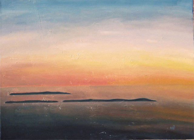 Nikica Cvrljak  'Landscape 18', created in 2008, Original Painting Oil.