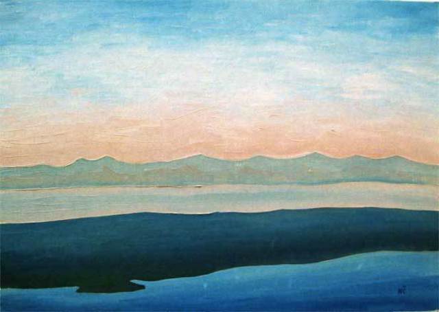 Nikica Cvrljak  'Landscape 22', created in 2010, Original Painting Oil.