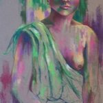 Woman with the green drapery By Nicole M. Mathieu