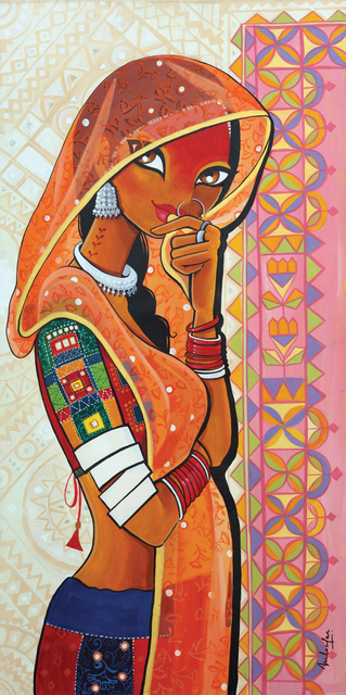 Niloufer Wadia  'MOHINI The Enchantress', created in 2015, Original Painting Acrylic.