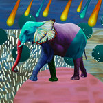 Elephant On A Magical Night, Nina Pery