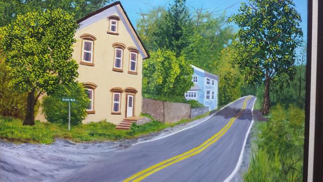 Artist Marilyn Domilski. 'Rural Highway' Artwork Image, Created in 2021, Original Painting Other. #art #artist