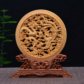 Nolan Yang: 'dragon and phoenix', 2019 Wood Sculpture, Magical. Artist Description: This wood carving work uses a dragon and phoenix patternAs a traditional Chinese graphic, the dragon and phoenix graphic is popular among the Chinese, and its beautiful meaning has become an important reason for people to favor it.The mighty and majestic dragon, the softness and gentleness ...
