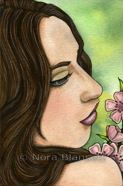 Nora Blansett  'I Remember', created in 2012, Original Watercolor.