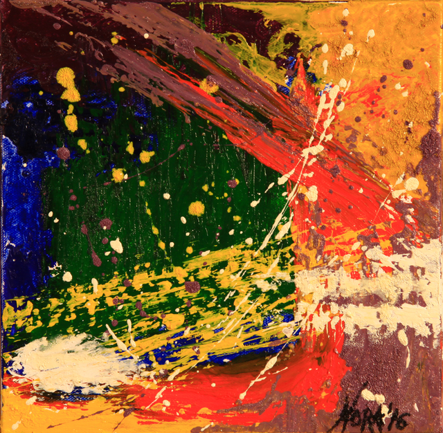 Nora Franko  'Splash Of Universe 1', created in 2016, Original Painting Oil.