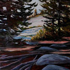 William Christopherson: 'Acadia Maine Bar Harbor Beech Mountain Desert Island', 2013 Oil Painting, Landscape. Artist Description:     Title: 