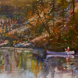 Adirondack Mountains High Peaks Canoe ADK By William Christopherson