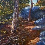 On A Mountain Trail By William Christopherson
