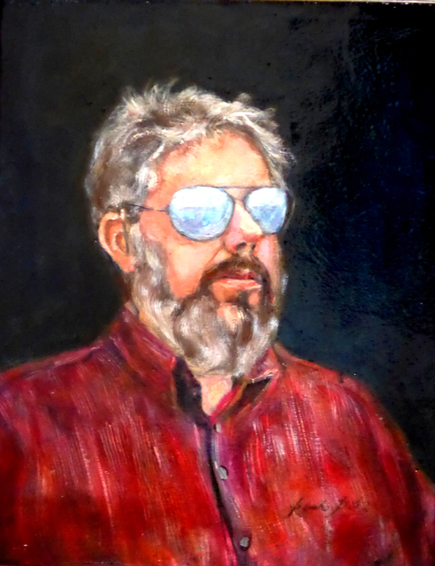 Renuka Pillai  'Tom Byers', created in 2019, Original Painting Oil.
