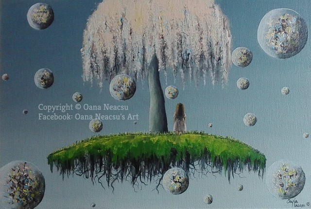 Oana Neacsu  'Through A Childs Eyes', created in 2018, Original Painting Acrylic.