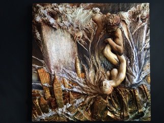 Janusz Obst: 'Forever', 2005 , Spiritual.     oil on Handmade paper     in Memory of 9/ 11  ...