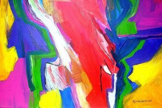 Oscar Gagliano: 'FRICCION', 2014 Acrylic Painting, Abstract Figurative.            COLOR, EXPRESION, ABSTRACTO           ...