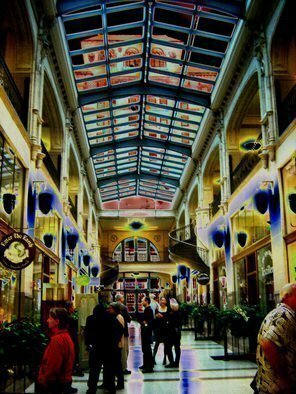 Ron Ogle: 'At the Preview in the Grove Arcade', 2006 Other Photography, Architecture.  October 12th, 2006, looking north in the GROVE ARCADE, Asheville, North Carolina. [ The vitality in wisdom is beauty itself. ] EMANUEL SWEDENBORG ...
