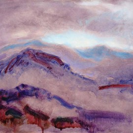Purple Landscape By Ron Ogle