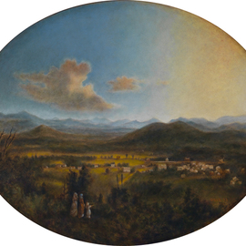   VIEW OF ASHEVILLE in 1850 after Duncanson By Ron Ogle