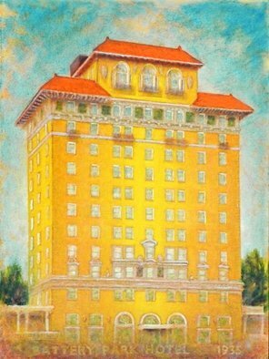 Ron Ogle: 'battery park hotel number 4', 2020 Oil Painting, Landscape. I live here. ...