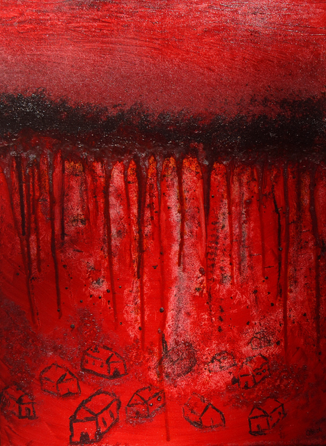 Artist Obert Fittje. 'Bloody War' Artwork Image, Created in 2008, Original Mixed Media. #art #artist