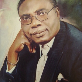 Okezie Nwosu: 'Portrait2', 2004 Oil Painting, Portrait. Artist Description:  Portrait of a man ...