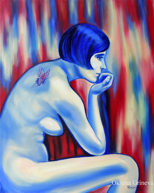 Oksana Grineva  'Shadows Of The Mind', created in 2013, Original Painting Oil.