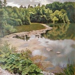 an old pond By Oleg Khoroshilov