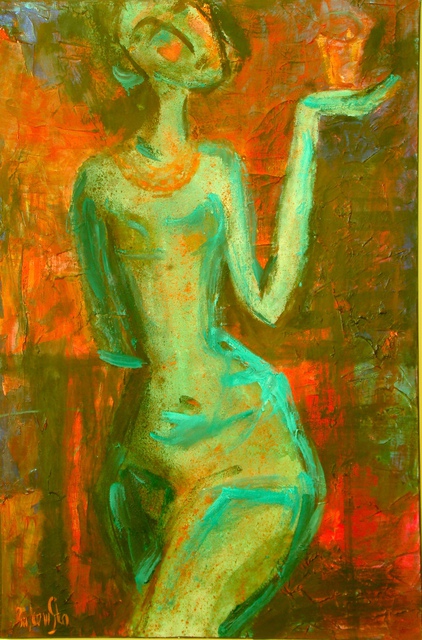 Olga Bukowska  'Mocca', created in 2014, Original Painting Oil.