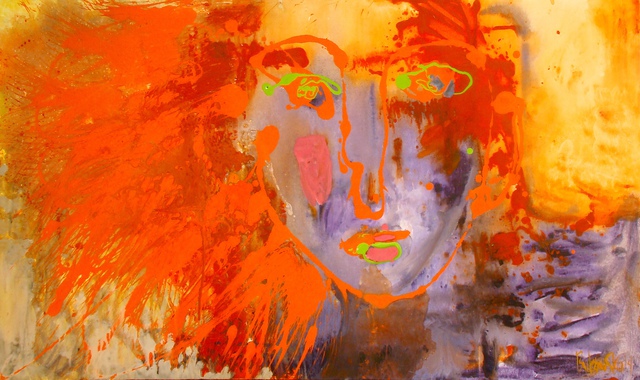 Olga Bukowska  'Red', created in 2014, Original Painting Oil.