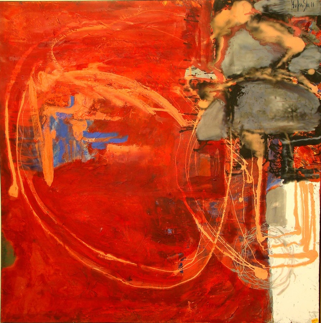 Olga Bukowska  'Red Colours', created in 2014, Original Painting Oil.