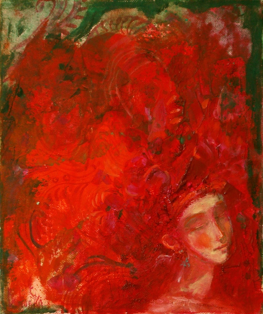 Olga Bukowska  'Sirin Dream', created in 2014, Original Painting Oil.