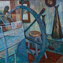 Olga Lebed: 'sound of time', 2008 Oil Painting, Zeitgeist. 