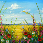 flowers in the field By Olha Darchuk